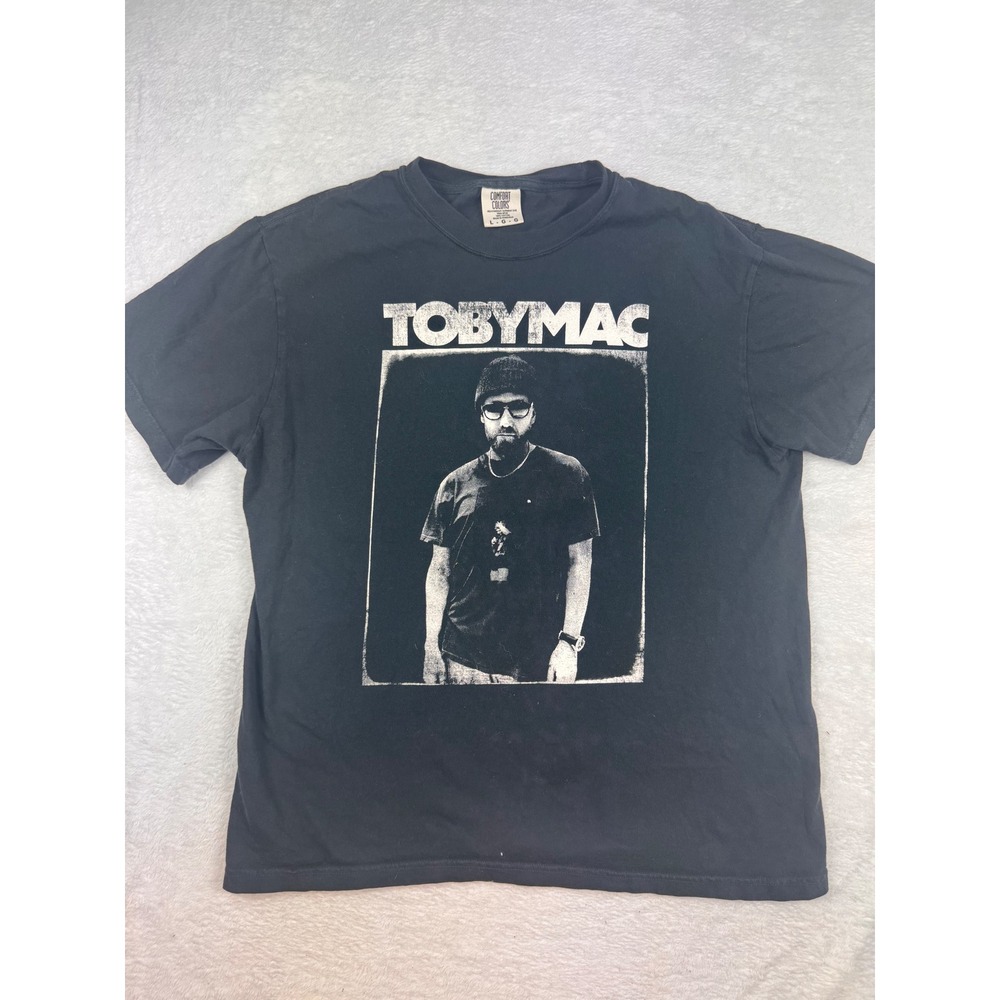 TobyMac Diverse City Live On Tour Shirt Comfort Colors Black Mens Large Graphic